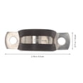 thumbnail image 4 of 15pcs Tube Clamps Rubber Cushioned Stainless Steel Cable Clamp Tube Strap Strap Clamp, 4 of 8