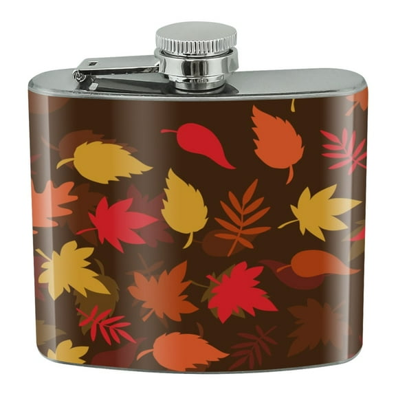 Fall Leaves Autumn Stainless Steel 5oz Hip Drink Kidney Flask