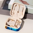 thumbnail image 5 of PhooArto Small Jewellery Box, Cute Galaxy Donuts Dogs Portable Travel Mini Jewelry Case for Women Leather Ring Organizer, 5 of 5