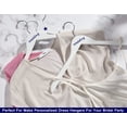 thumbnail image 4 of Perchas de madera Amber Home White, paquete de 10 unidades, para camisa y vestido, 4 of 7