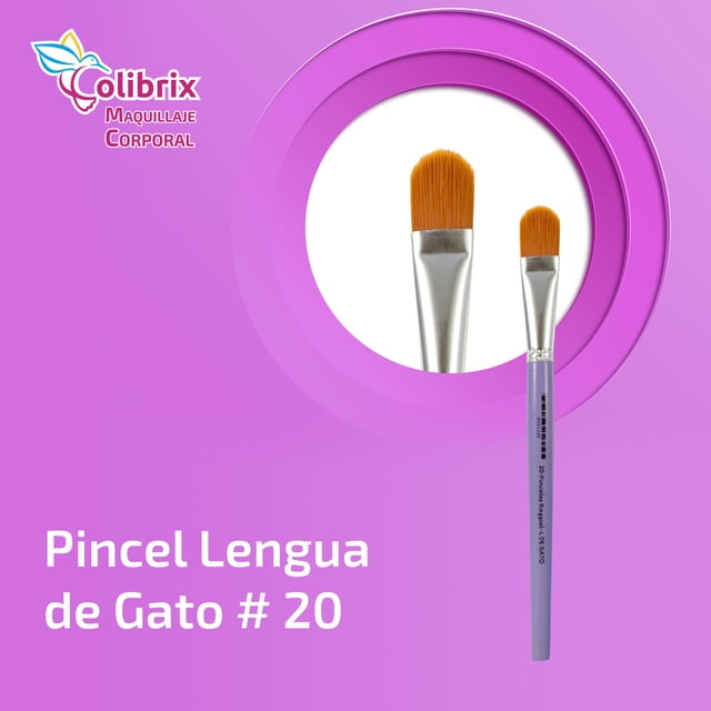 Colibrix Pincel Lila lengua de gato No.20 COLIBRIX Pincel