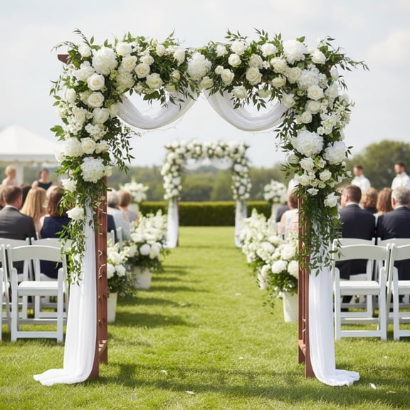 Wooden Arbor  Wedding Ceremony Arch  Plant Climbing Wood Trellis & Christmas Decor Pergola for Garden Backyard