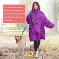 thumbnail image 4 of Wearable Oversized Blanket,Spider Web Halloween Pattern Wearable Blanket Hoodie for Adults,Cozy Hooded Blankets with Super Pockets,Super Warm Fuzzy Pullover for Women & Men, 4 of 6