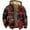 Red, variant on Mens Winter Jacket Sherpa Lined With Hood Warm Fleece Zipper Hoodie Black S