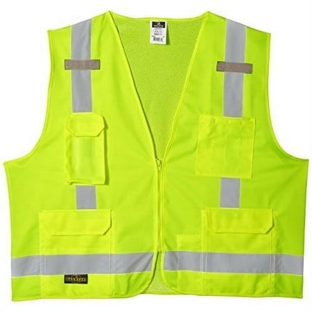 

Radians SV7 Surveyor Type R Class 2 Safety Vest Hi-Viz Green - SV7G