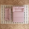 thumbnail image 6 of 63.8" Queen Pull Out Sofa Bed, 3-in-1 Convertible Sleeper Sofa with Side Storage, Multi-Functional Velvet Loveseat Bed for Living Room, Bedroom, Apartment, Office, Pink, 6 of 9