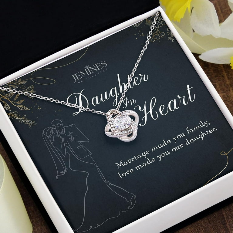 JEMINES Daughter-in-Law Necklace Gifts from Mother Father in Law