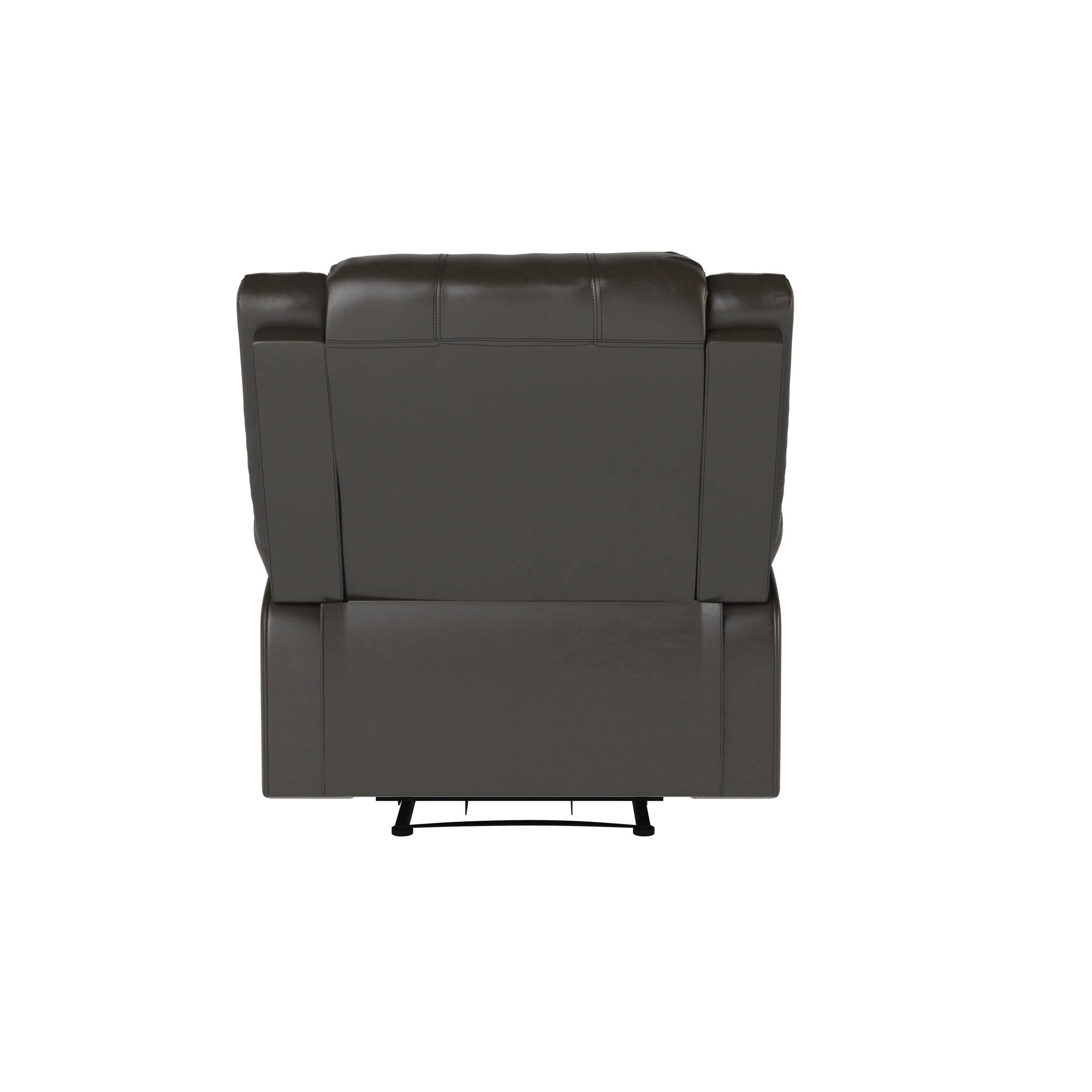 Relax-A-Lounger Warren Faux Leather Manual Recliner, Java