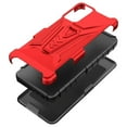 thumbnail image 2 of For Lively Jitterbug Smart4 / TCL 40 XL / TCL 40 T Case with Kickstand Belt Clip Holster Case w/Tempered Glass Screen Protector Phone Case Cover for Jitterbug Smart 4 - Red, 2 of 5