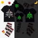 thumbnail image 2 of Pijama a juego de Navidad luminoso brillante, conjunto de pijamas navideños, We Are Family Tree, 2 of 4