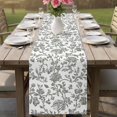 thumbnail image 6 of Table Runners 72 Inches Long Dress Scarves, Farmhouse Flowers Farmhouse Kitchen/Dining Table Decor Table Runner, Coffee Tablerunners, Pastoral Vintage Leaf Spring Summer 13x72 Inch, 6 of 9