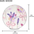 thumbnail image 3 of Coolnut 60" Purple Lavender Outdoor Round Tablecloth, Waterproof Stain-Resistant Non-Slip Circular Tablecloth with Umbrella Hole and Zipper for Tabletop Backyard Party BBQ Decor, 3 of 7
