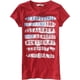thumbnail image 1 of Camiseta gráfica inspirada en el 4 de julio para mujer de Aeropostale, roja, pequeña, 1 of 1