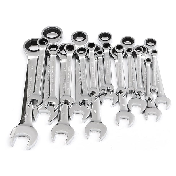 Riwesomey Perno para motocicleta y coche, llaves de carraca de cabeza fija, herramientas de reparación de engranajes de par de llave de doble extremo de Artesanía 10 mm Riwesomey JJ8650-05