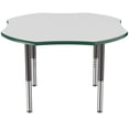 thumbnail image 3 of ECR4Kids 48in Clover Premium Thermo-Fused Adjustable Activity Table Grey/Green/Black - Super Leg, 3 of 8