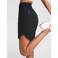 thumbnail image 5 of BALEAF Women's Athletic Shorts 7 Inch Long Running Workout Hiking Shorts High Waisted Quick Dry Zipper Pockets UPF50+ Black L, 5 of 7