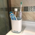 thumbnail image 4 of Portacepillos de dientes fácil de usar en el baño, jabonera compacta ultrafina, portacepillos de dientes, pasta de dientes, portacepillos de dientes, portarrollos JM, 4 of 5
