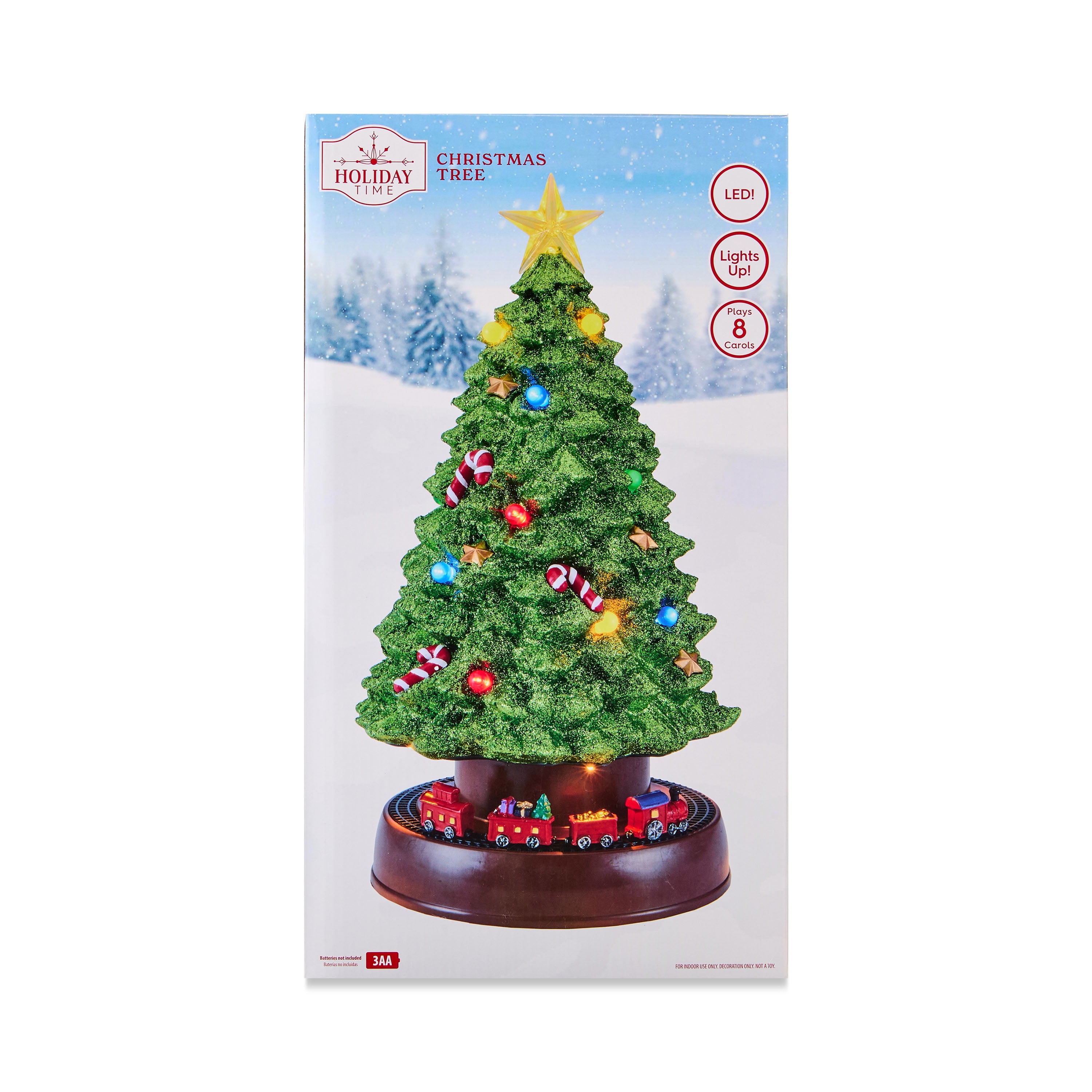 Multicolor Light-Up & Musical Christmas Village Accessory, LED