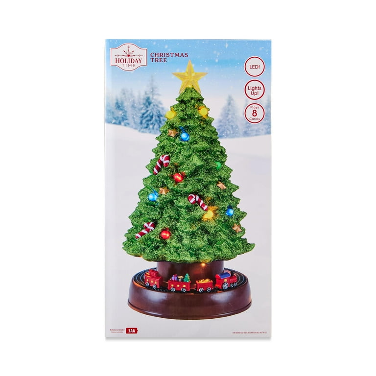 Multicolor Light-Up & Musical Christmas Village Accessory, LED