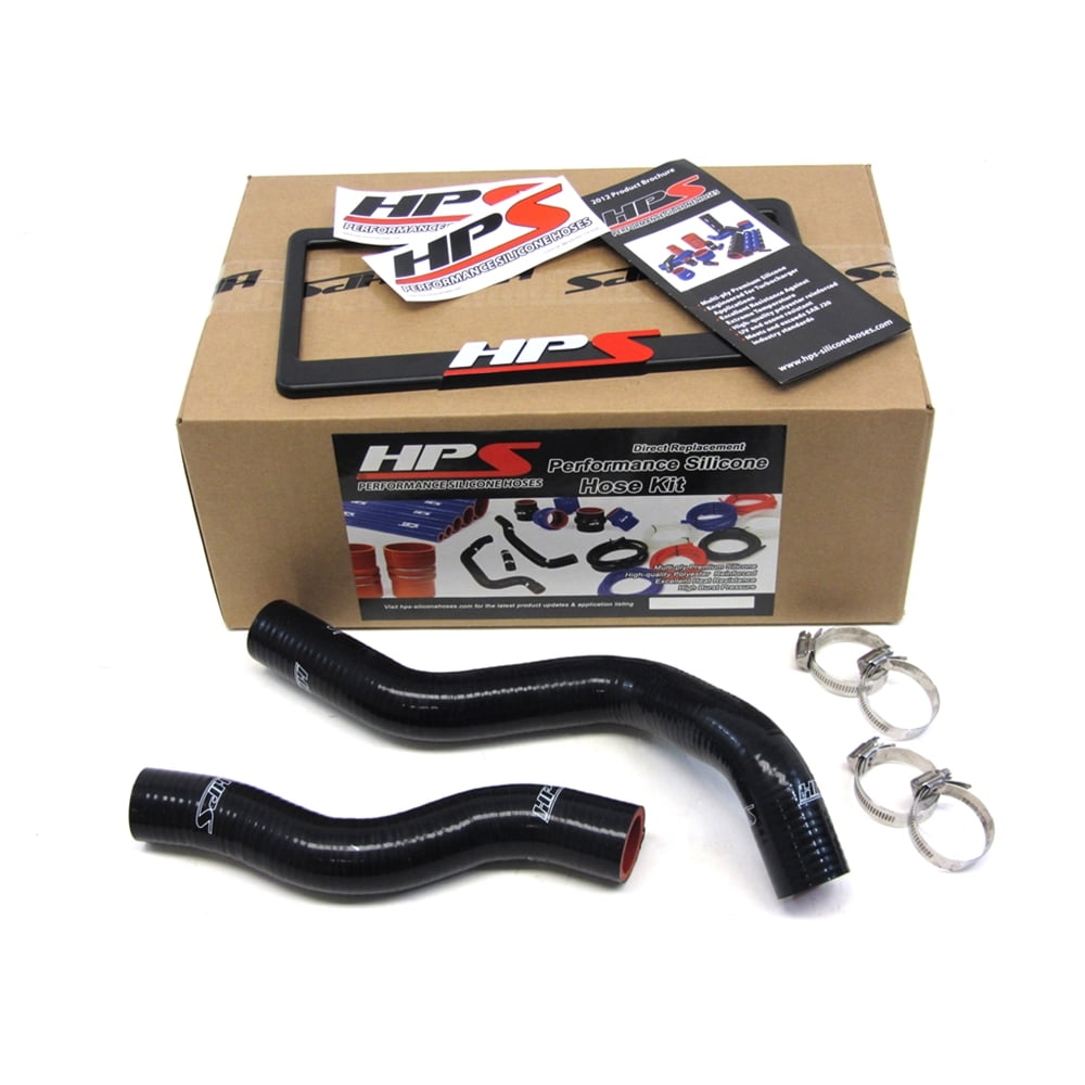 HPS Black Reinforced Silicone Radiator Hose Kit Coolant for Honda 0611