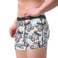 thumbnail image 2 of Yiaed Disco Ball Cherry With Bow Print Men's Soft Cotton Boxer Shorts Breathable Boxers Underwear Moisture-Wicking Underwear Stretch Boxer Briefs for Man-XX-Large, 2 of 5