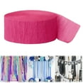 thumbnail image 3 of Colorful Crepe Paper Streamers 1 Rolls 82ft Pack of Solid Color Crepe Paper Streamers for Easter Engagement Wedding Graduation Birthday Party Halloween Christmas Decorations, 3 of 6