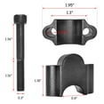 thumbnail image 2 of Elevadores de manillar XJMOTO negro mate de 30 mm de altura para ATV, 2 of 9