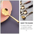 thumbnail image 3 of MasteelfCA 4pcs Delicate Flower-shaped Coffee Scoop Ice Cream Spoon Durable Dessert Spoon, 3 of 8