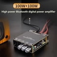 thumbnail image 4 of T1002P Actualización 100Wx2 Placa Amplificadora Digital Bluetooth Ecualizador Audio Estéreo Ajuste de Graves Altos TPA3221 Ultra 3116 B, 4 of 5