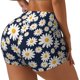 thumbnail image 1 of Fotbe Daisy Floral Shorts Sin Costuras – Shorts Deportivos de Cintura Alta para Mujer, Elásticos para Gimnasio, Yoga, Running o Ciclismo-Medium, 1 of 8