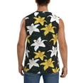 thumbnail image 4 of Balery Lilies Flowers Men's Sleeveless Muscle Shirts Workout Tank Top, Moisture Wicking, Odor Protection-Medium, 4 of 8