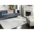thumbnail image 3 of SAFAVIEH Glamour Aubree Abstract Area Rug, Blue/Ivory, 6' x 6' Square, 3 of 11