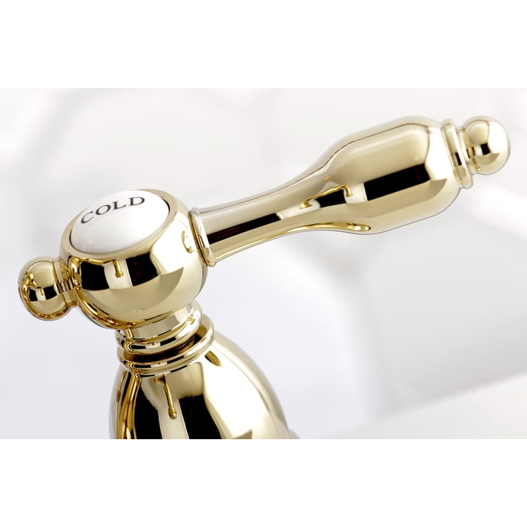 Kingston Brass KB1605ALB Heritage 4-Inch Centerset Bathroom Faucet - Oil Rubbed Bronze With Pop-Up Drain