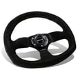thumbnail image 1 of Nrg Innovations Rst-009S Volant en Cuir Suédé Style Course avec Couture Noire, 1 of 5