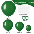 thumbnail image 2 of Set de globos RUBFAC de látex verde oscuro, 129 unidades, para decoración de fiestas, 2 of 7