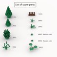 thumbnail image 2 of Bloques de construcción de piezas de plantas Ajuzolu, 239 piezas, compatibles, 2 of 4