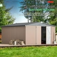 thumbnail image 6 of AECOJOY 12' x 12' Outdoor Metal Storage Shed with Lockable Door for Backyard& Patio, Outside use, 6 of 6