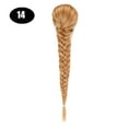 thumbnail image 1 of Sissi's Synthetic Hair Drawstring Rope Braids Ponytails Chignon Fishtail Ponytail Extension Purple Green Color Hairpiece, 1 of 25