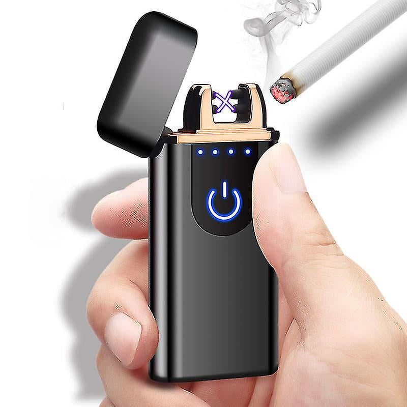 LOMUG Briquet Électrique, Cadeau Homme Original Briquet USB Rechargeable Briquet Plasma Anti Coupe-Vent Briquet pour Bougie, Pliables Briquet Projection-I Love You, Cadeau Fête des Pères Anniversaire