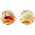 thumbnail image 1 of AmongUs Space Werewolf Kill game Double flip plush doll powder grey, 1 of 3