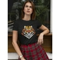 thumbnail image 2 of Beautiful Grunge Splash Tiger T-Shirt Women -Image by Shutterstock, Female x-Large, 2 of 4