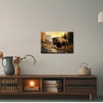 thumbnail image 5 of ZHONGYUTONG Bison Canvas Wall Art American Buffalo Pictures Wall Decor Wilderness Animal Painting Print for Living Room Decor Framed (16.00" x 24.00"), 5 of 5