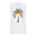 thumbnail image 4 of hlysgo Mens Sleeveless Shirts Hawaiian Printed Summer Beach Tank Tops Loose Fit Graphic Tank Tops Casual Funny Workout Sleeveless T Shirts White,Size XL, 4 of 5
