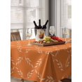 thumbnail image 6 of Orange Morocco Table Cloth, Geometric Leaf Diamond Lattice Abstract Waterproof Tablecloth for Rectangle Tables, Reusable Washable Fabric Table Cover for Restaurant Kitchen Dining Tables 60"x84", 6 of 6