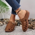 thumbnail image 5 of Bxsruta Women's Casual Perforated Mules with Wedge Heel and Cushioned Insole for Everyday Wear, 5 of 8