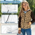 thumbnail image 7 of FUIALDOLG Kids Hoodie Sweatshirt Leopard Print Long Sleeve Boys Girls Full Zip Jacket Tops Clothes for Toddlers(Age 11-13), 7 of 7