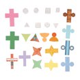 thumbnail image 1 of 8Pcs Clear Geometric Models with Folding Geometric Card Paper Educational 3D Shapes Transparent Geometric Models with Removable Lids, 1 of 22