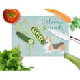 thumbnail image 2 of Caroline's Treasures Welcome Friends Pembroke Welsh Corgi Tricolor Glass Cutting Board Large, 2 of 2