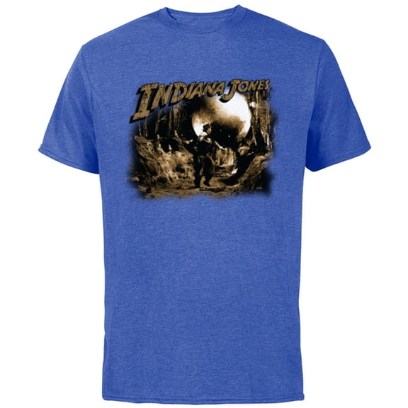 Lucasfilm Indiana Jones Raiders of the Lost Ark Boulder Run - Short Sleeve Cotton T-Shirt for Adults - Customized-Royal Heather