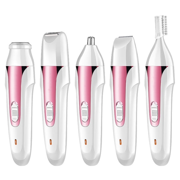 Afeitadora Eléctrica Para Mujerabs Mujeres Herramienta De Depilación 600Mah Recargable Mujeres Facial Trimmer Lady Hair Remover Para Mujer Body Nose Hair Facial 5 En 1 Yuarrent CE001852-00